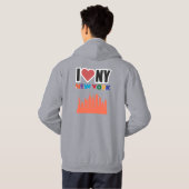 Urban Liebe NYC Skyline Graphic Hoodie (Schwarz voll)