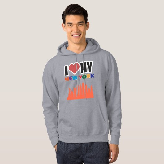 Urban Liebe NYC Skyline Graphic Hoodie (Vorne ganz)