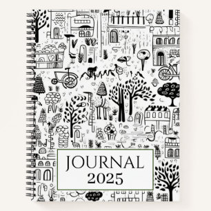 Urban Life Doodles 2025 Notizblock
