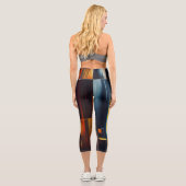 Urban Lights Abstract Geometry Capri Leggings (Rückseite)