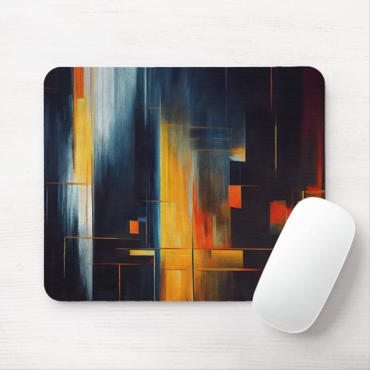 Urban Lights Abstract Geometry Mousepad (Mit Mouse)