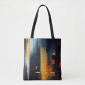 Urban Lights Abstract Geometry Tasche (Vorderseite)