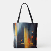 Urban Lights Abstract Geometry Tasche (Rückseite)