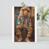 Urban Lion Einladung (Stehend Vorderseite)