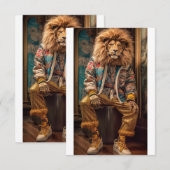 Urban Lion Einladung (Vorne/Hinten)