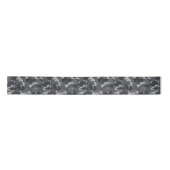 Urban Military Camouflage Camouflage Black Gray Satinband (Vorderseite)