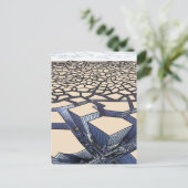 Urban Mirage: Betonschluchten auf kargen Land Postkarte (Stehend Vorderseite)