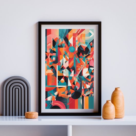 Urban Mirage: Echos in Farbe Poster