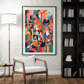 Urban Mirage: Echos in Farbe Poster