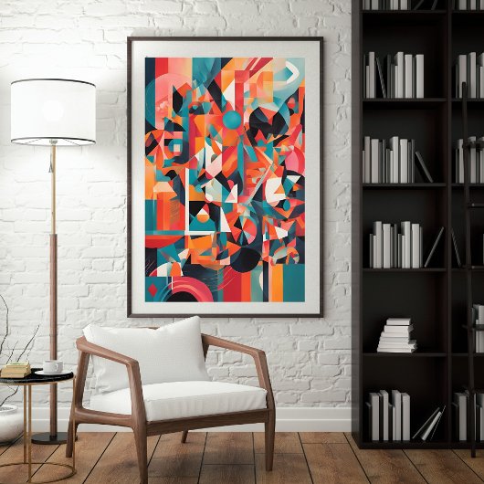 Urban Mirage: Echos in Farbe Poster