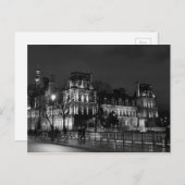 Urban, modernes Pariser Nachtleben Foto Postkarte (Vorne/Hinten)