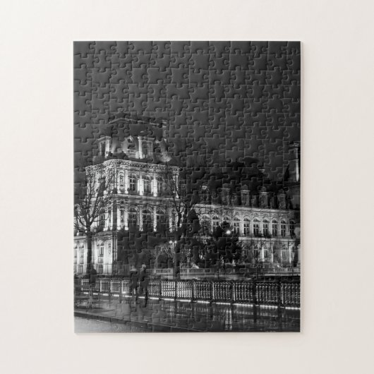 Urban, modernes Pariser Nachtleben Foto Puzzle (Vertikal)
