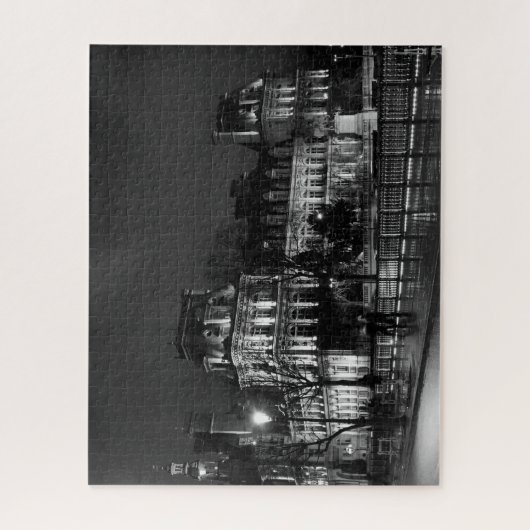 Urban, modernes Pariser Nachtleben Foto Puzzle (Vertikal)