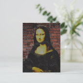 Urban Mona Lisa Postkarte (Stehend Vorderseite)