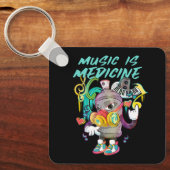 Urban Music is Medicine Graffiti Schlüsselanhänger (Vorderseite)