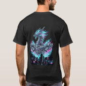 Urban Myth Engine – Cyberpunk Machine Legend T-Shirt (Rückseite)