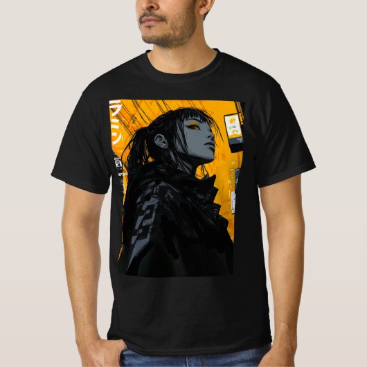 Urban Neon City Vaporwave Cool T-Shirt (Vorderseite)