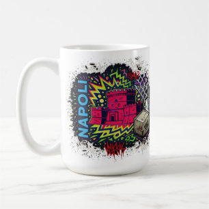 Urban Neon Graffiti Castel Nuovo Neapel Kaffeetasse