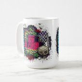 Urban Neon Graffiti Napoli Castle Kaffeetasse (Vorderseite Links)