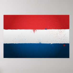 Urban Netherlands Flag Poster