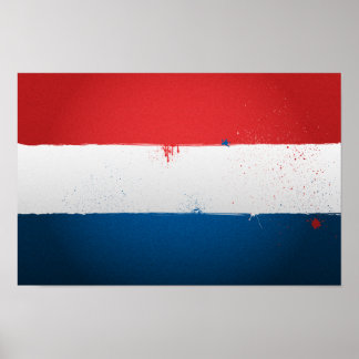 Urban Netherlands Flag Poster