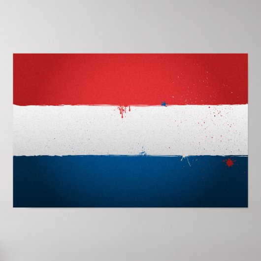 Urban Netherlands Flag Poster (Vorne)