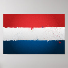 Urban Netherlands Flag Poster