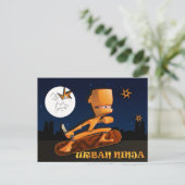 Urban Ninja Postkarte (Stehend Vorderseite)