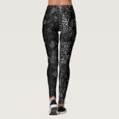 Urban noir Leggings für aktiven Lebensstil. (Rückseite)