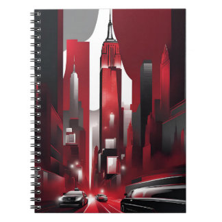Urban Noir Notebook - Modernes Stadtbild in fett R Notizblock