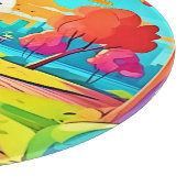 Urban Oasis Sunset Panorama Schneidebrett (Ecke)