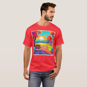 Urban Oasis Sunset Panorama T-Shirt (Vorne ganz)
