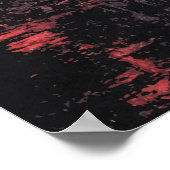 Urban Oni Demon Samurai, Japanese Anime Art Poster (Ecke)