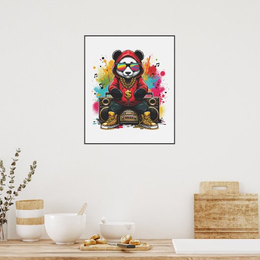 Urban Panda Poster (Küche)