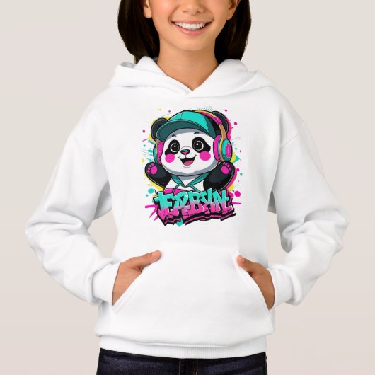 Urban  Panda Vibes Hoodie (Vorderseite)