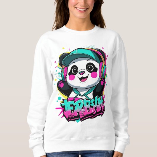 Urban  Panda Vibes Sweatshirt (Vorderseite)