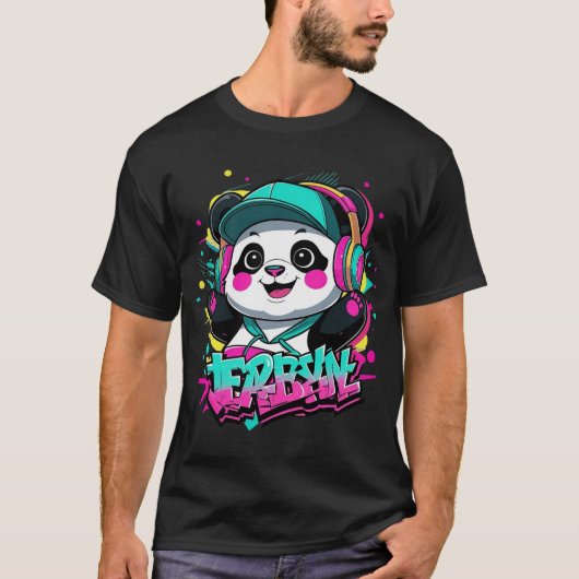 Urban ‏ Panda Vibes T-Shirt (Vorderseite)