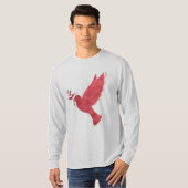 Urban Pigeon T-Shirt - Street Style with a Feather (Vorne ganz)
