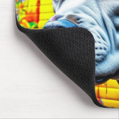 Urban Pitbull City Graffiti Street Art Mousepad (Ecke)