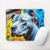Urban Pitbull City Graffiti Street Art Mousepad (Mit Mouse)