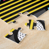 Urban Pop Art Abstrakt Geometric Cube Monogram Puzzle (Seite)