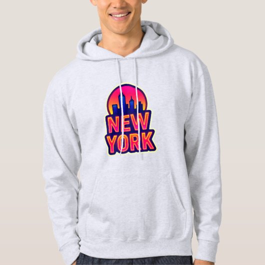 Urban Puls: New York Lights Hoodie (Vorderseite)
