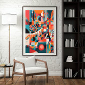 Urban Pulse: Abstrakte Geometrie in Bewegung Poster