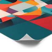 Urban Pulse: Abstrakte Geometrie in Bewegung Poster (Ecke)