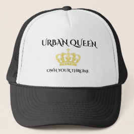 URBAN QUEEN OWN YOUR THROWN,NYLON MESH TRUCKER HAT TRUCKERKAPPE