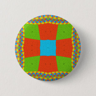 "Urban Quilt" Europäisches geometrisches Muster Ar Button