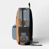 Urban Raccoon mit Adventure Vibes Bedruckter Rucksack (Rechts)