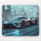 Urban Racer - Futuristische Hyper Car Mousepad (Vorne)