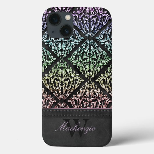 Urban Rainbow Damask Personalisiert iPad Air Hülle (Rückseite)