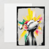 Urban Rat Christmas Cards Feiertagskarte (Vorne/Hinten)